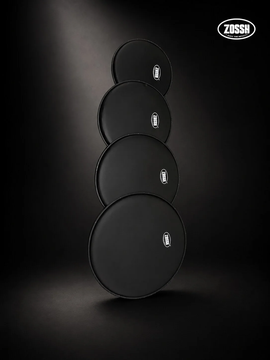 ZOSSH black coated drum head